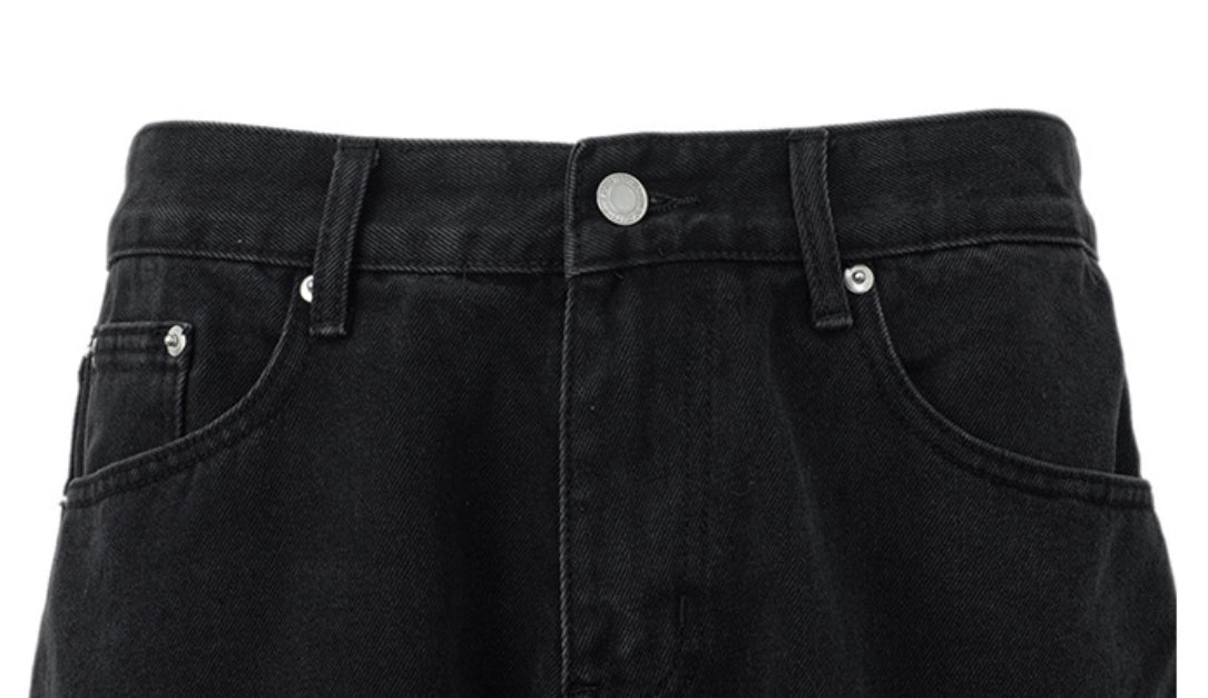 “Calça Cargo Jeans Feminina Reta loose”