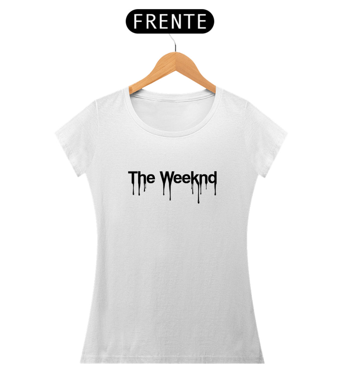 “Camiseta Feminina The Weeknd Frente&Costas”