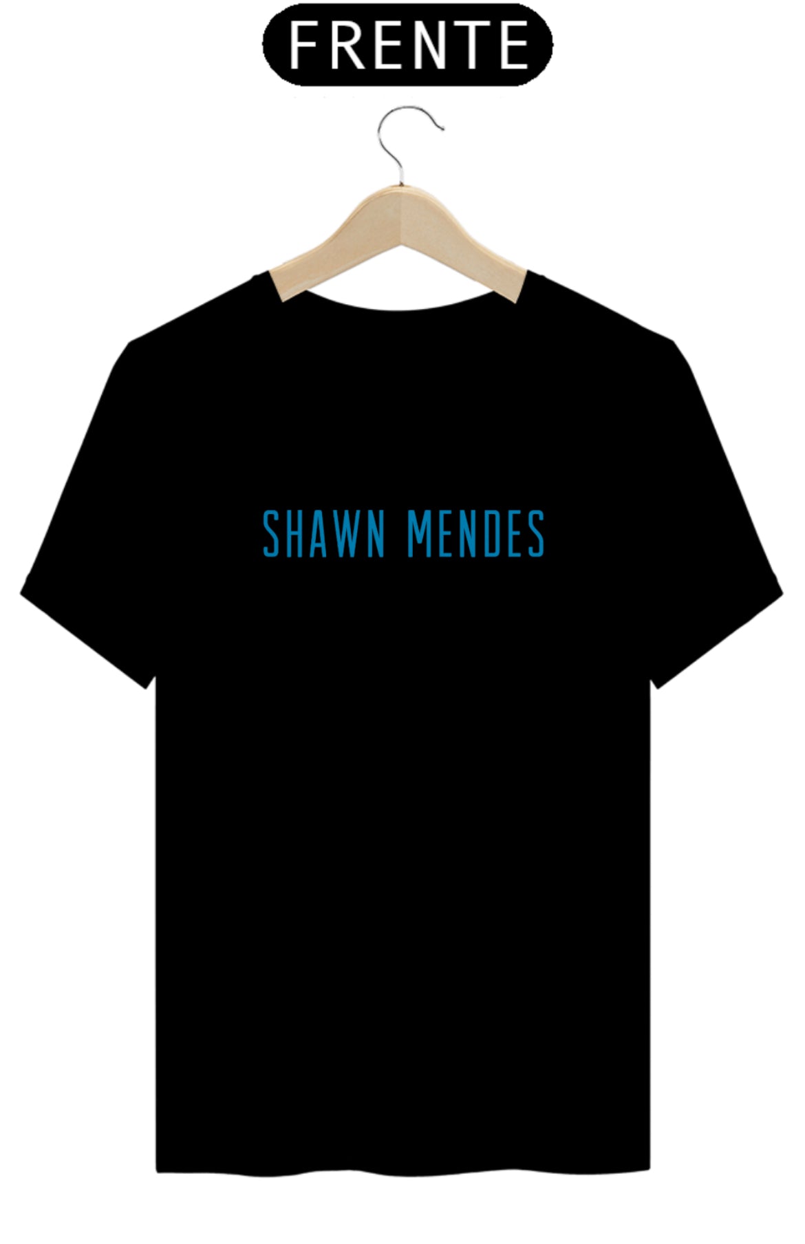 “Camiseta Masculina Shawn Mendes Frente&Costas”