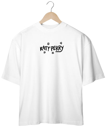 “Camiseta Oversized Unissex Katy Perry Frente&Costas”