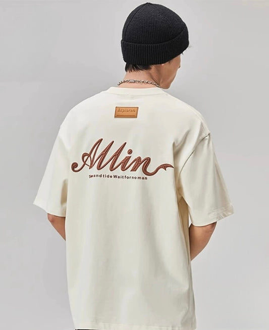 Camiseta Masculina Estilo Streetwear em Algodão