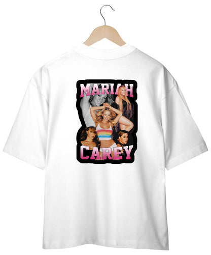 “Camiseta Oversized Unissex Mariah Carey Frente&Costas”