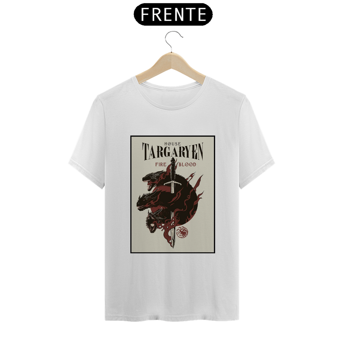 Camiseta Game of Thrones Quality Unissex 100% Algodão. Targaryens