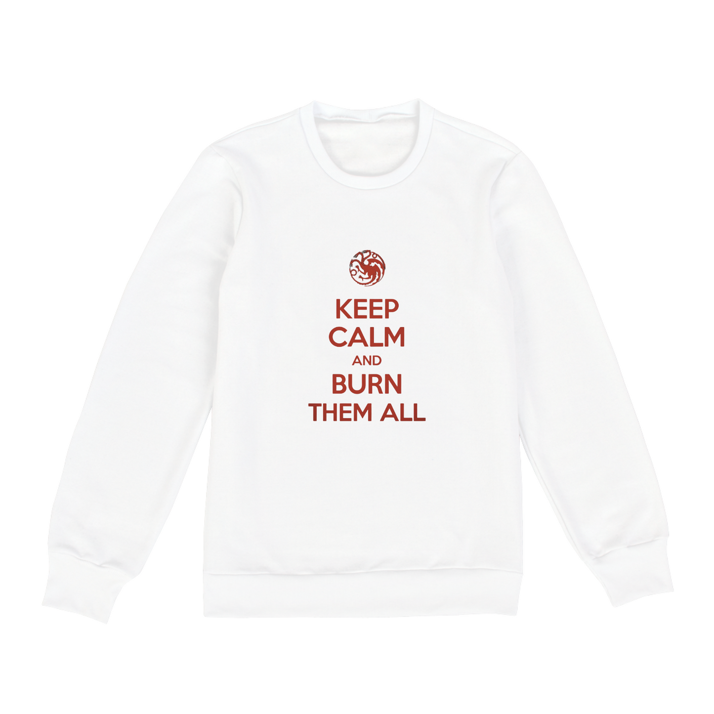 Moletom Game of Thrones Quality Unissex 100% Algodão. “Keep Calm and Burn them All”