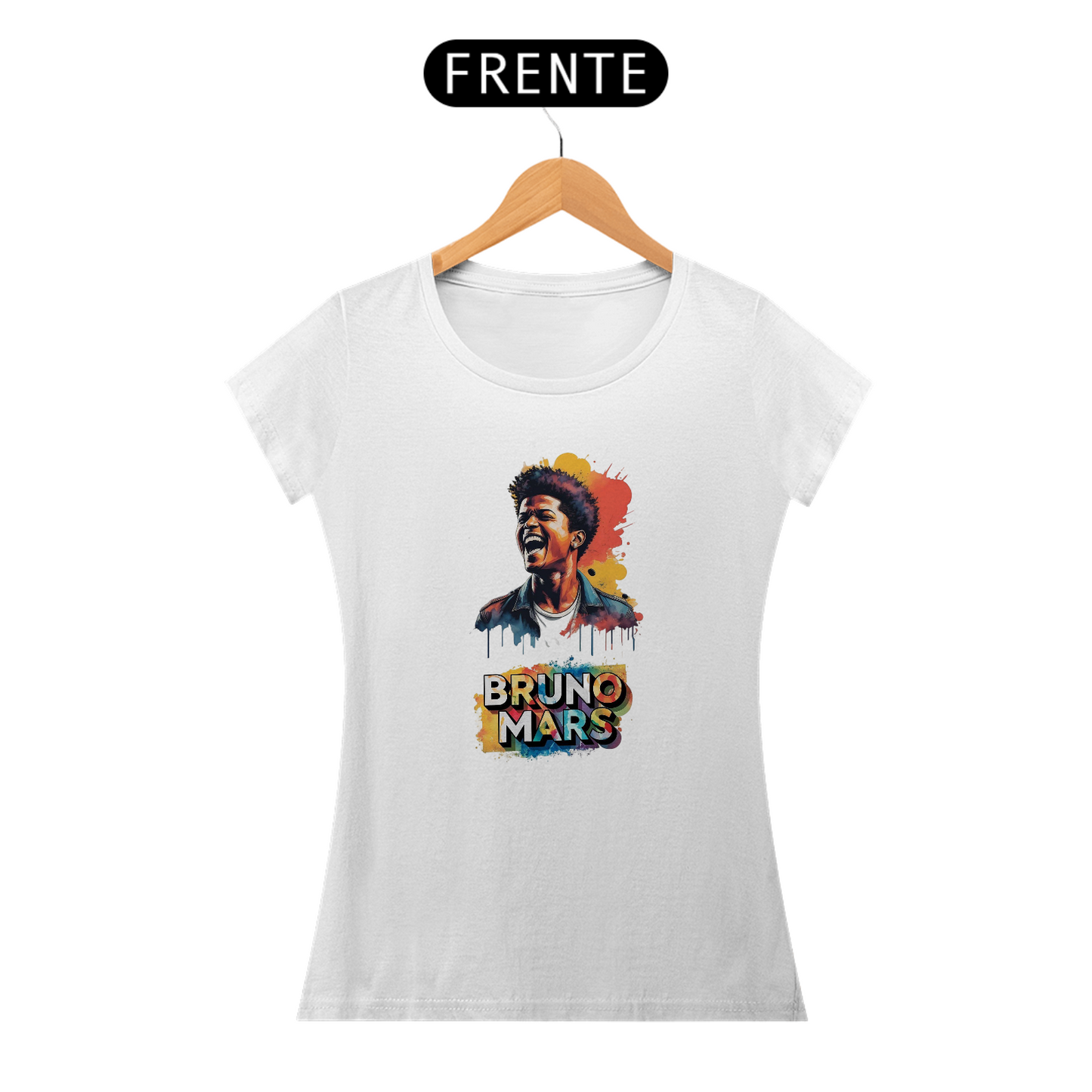 “Camiseta Feminina Bruno Mars”