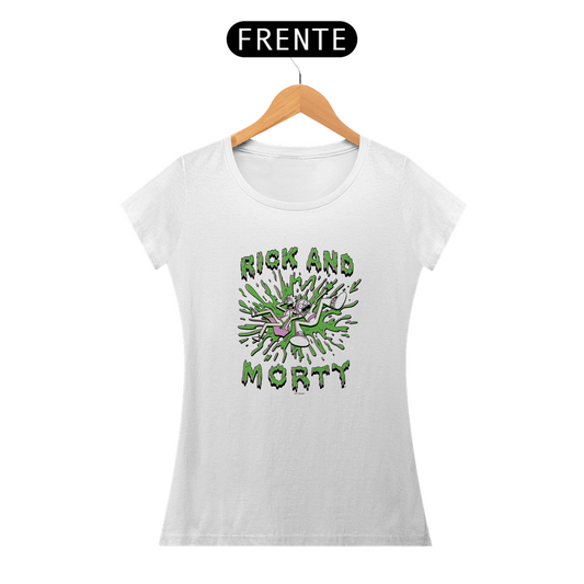 “Camiseta Feminina Rick&Morty”