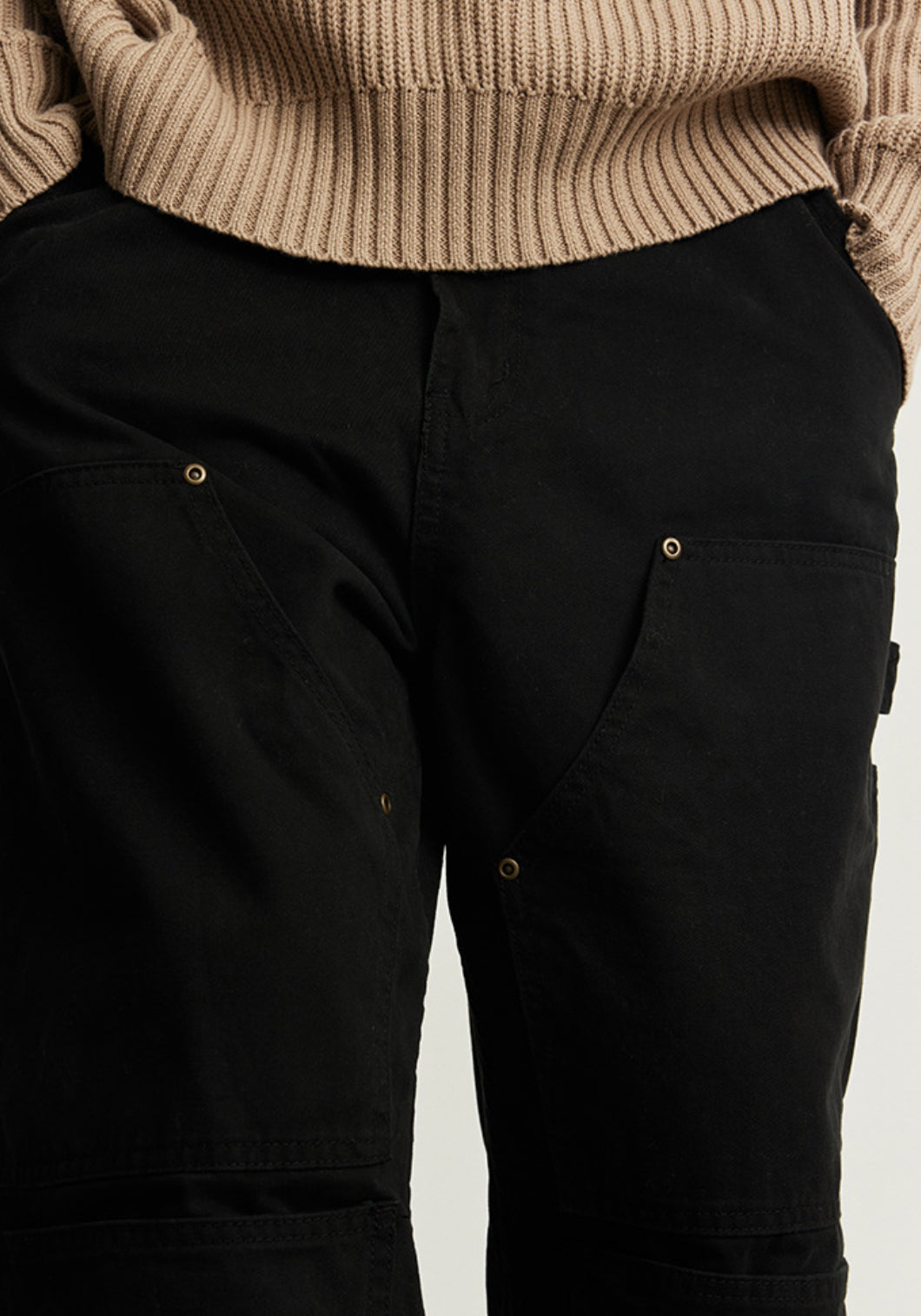 Calça Cargo Jeans Masculina Loose American Style