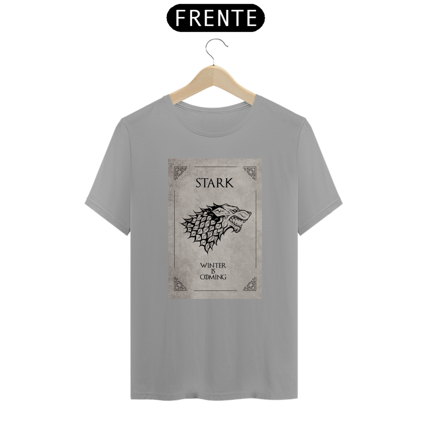 Camiseta Game of Thrones Quality Unissex 100% Algodão. Casa Stark