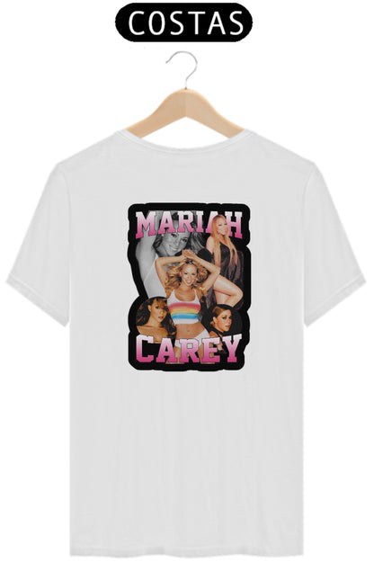 “Camiseta Masculina Mariah Carey Frente&Costas”