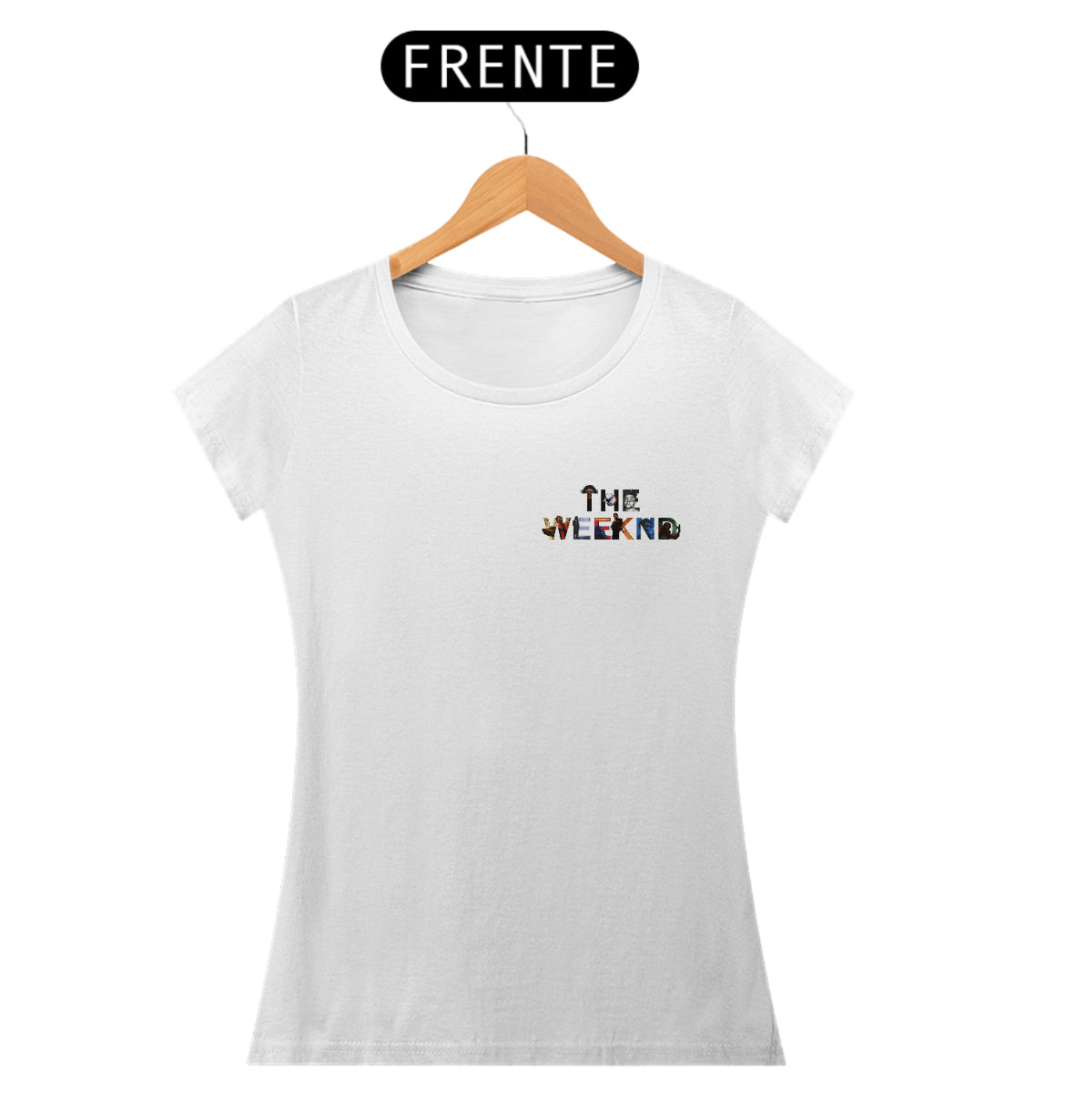 “Camiseta Feminina The Weeknd Frente&Verso”