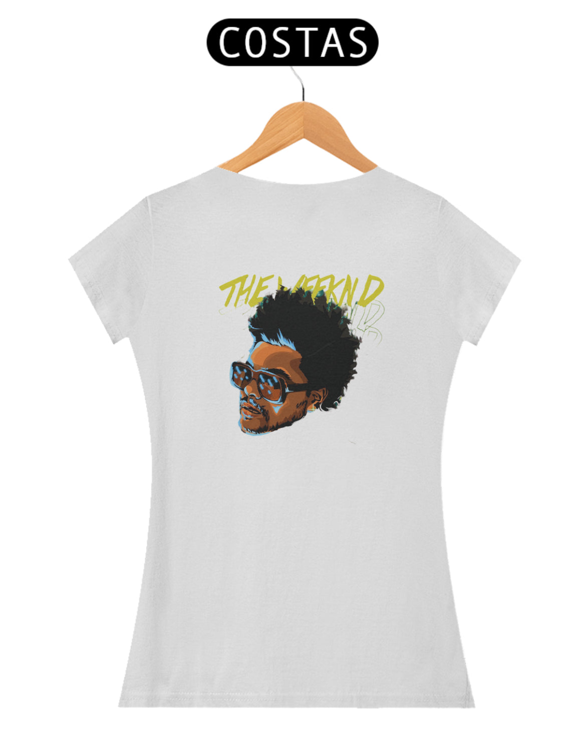 “Camiseta Feminina The Weeknd Frente&Verso”