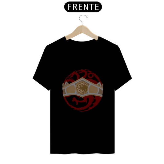 Camiseta Game of Thrones Quality Unissex 100% Algodão. Emblema Targaryen/Coroa Viserys