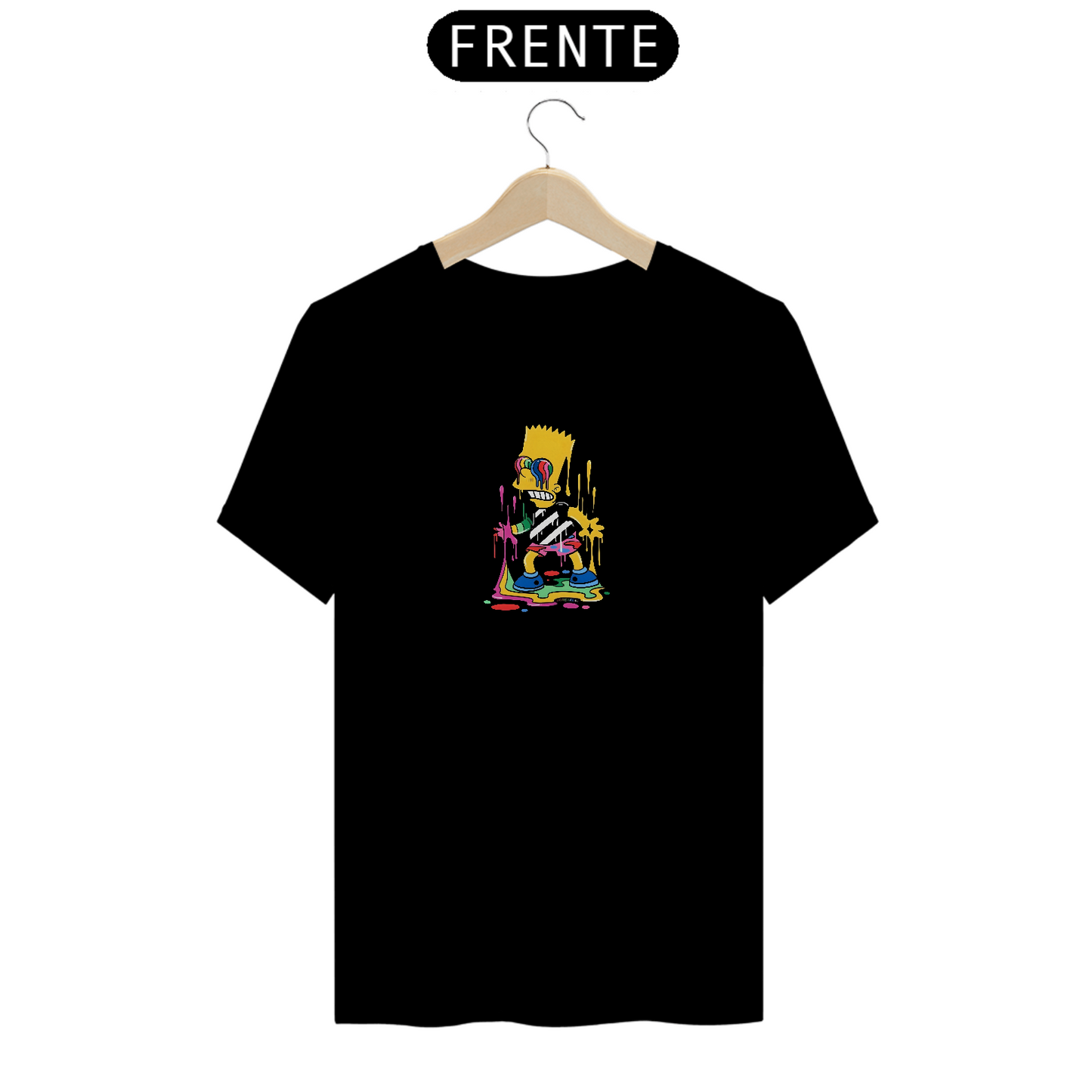 "Camiseta Premium Bart Simpson Masculina”