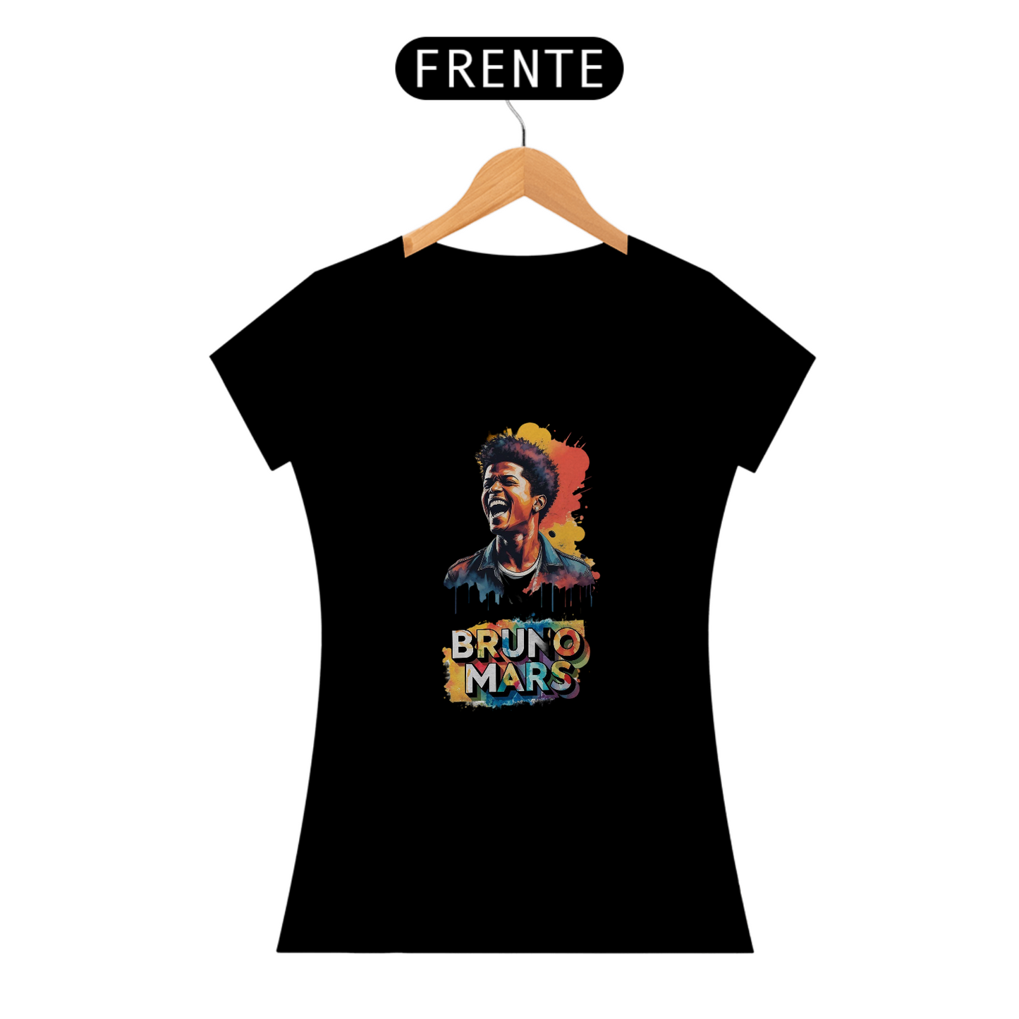 “Camiseta Feminina Bruno Mars”