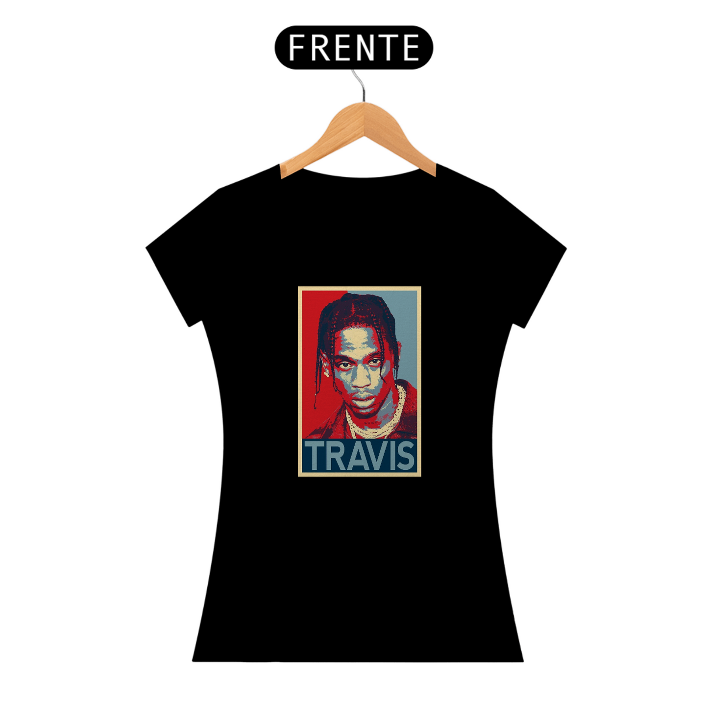 “Camiseta Feminina Travis Scott”