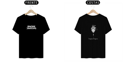 “Camiseta Masculina Imagine Dragons Frente&Costas”