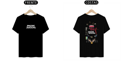 “Camiseta Masculina Imagine Dragons Frente&Costas”