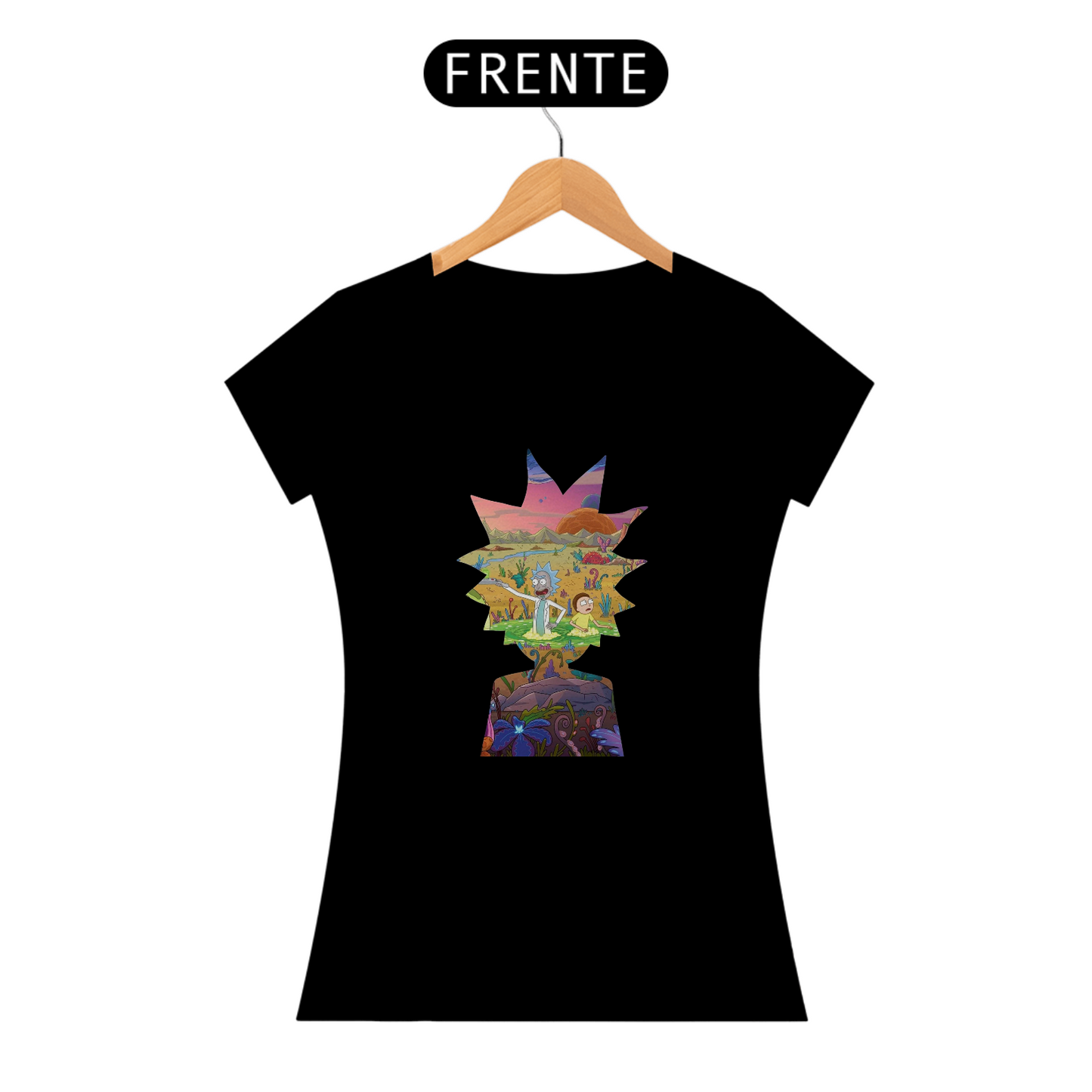 “Camiseta Feminina Rick&Morty”