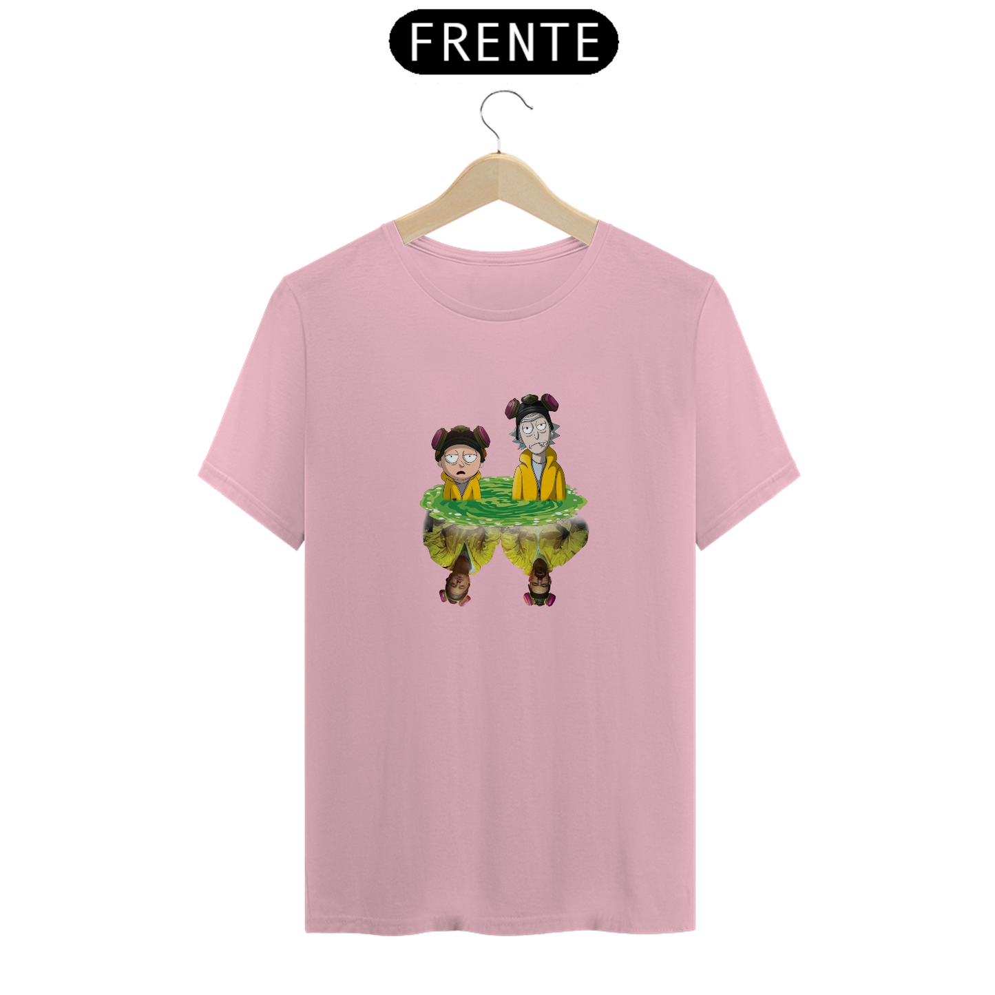 “Camiseta Masculina Rick&Morty Versão Hersenberg&Jessie Pinkman”