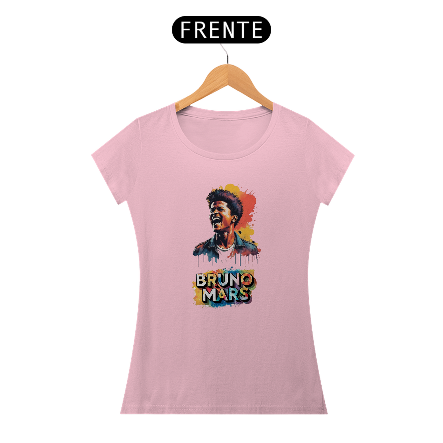 “Camiseta Feminina Bruno Mars”