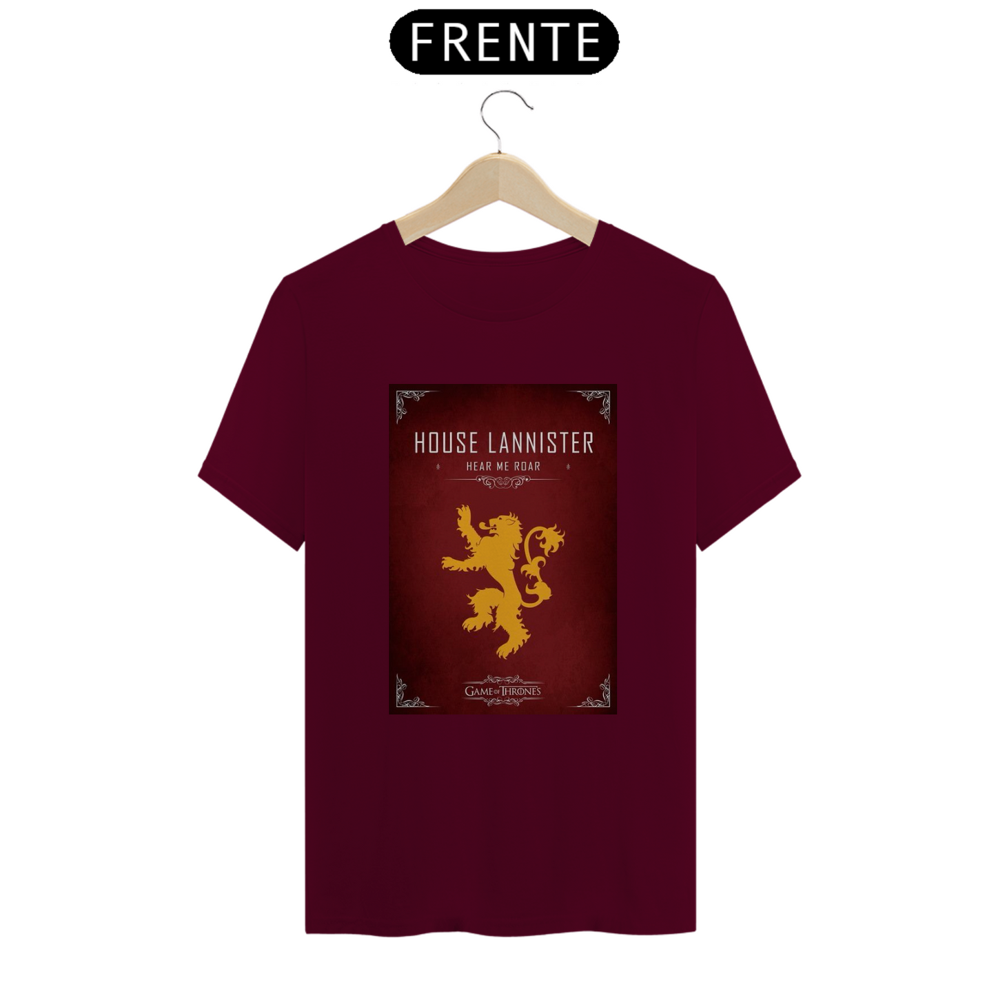 Camiseta Game of Thrones Quality Unissex 100% Algodão. Casa Lannister