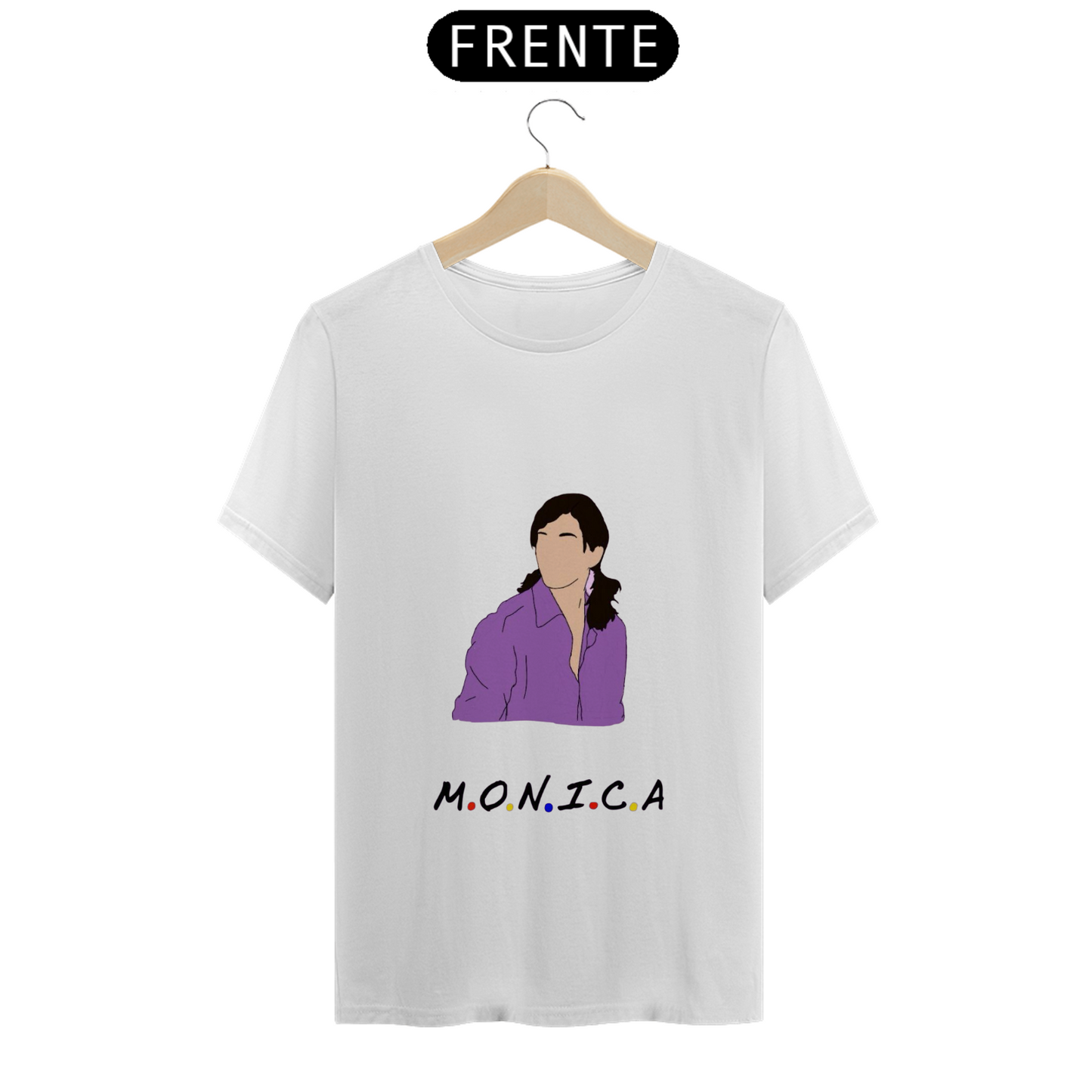 Camiseta Essencial Premium Unissex 100% Algodão. “Friends, Mônica”