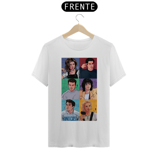 Camiseta Essencial Premium Unissex 100% Algodão. “Friends”