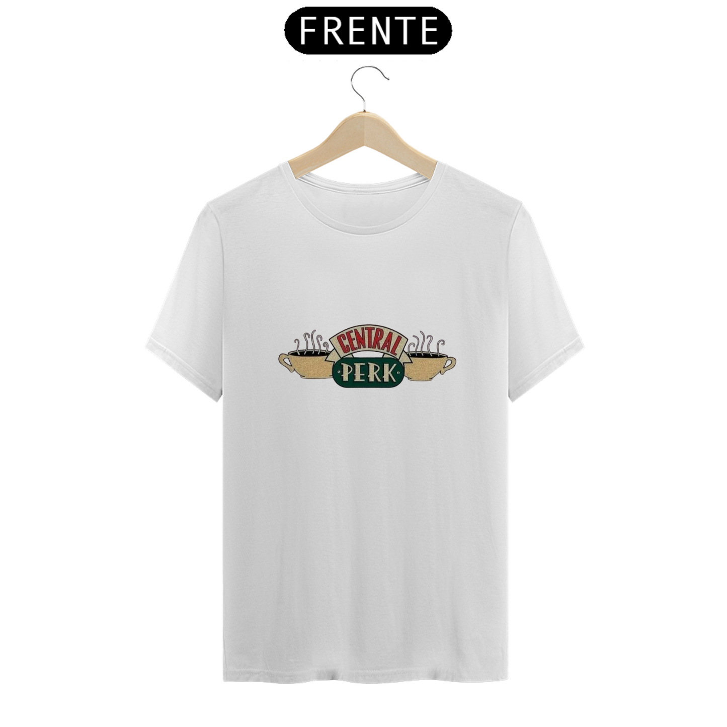 Camiseta Essencial Premium Unissex 100% Algodão. “Central Perk” Friends