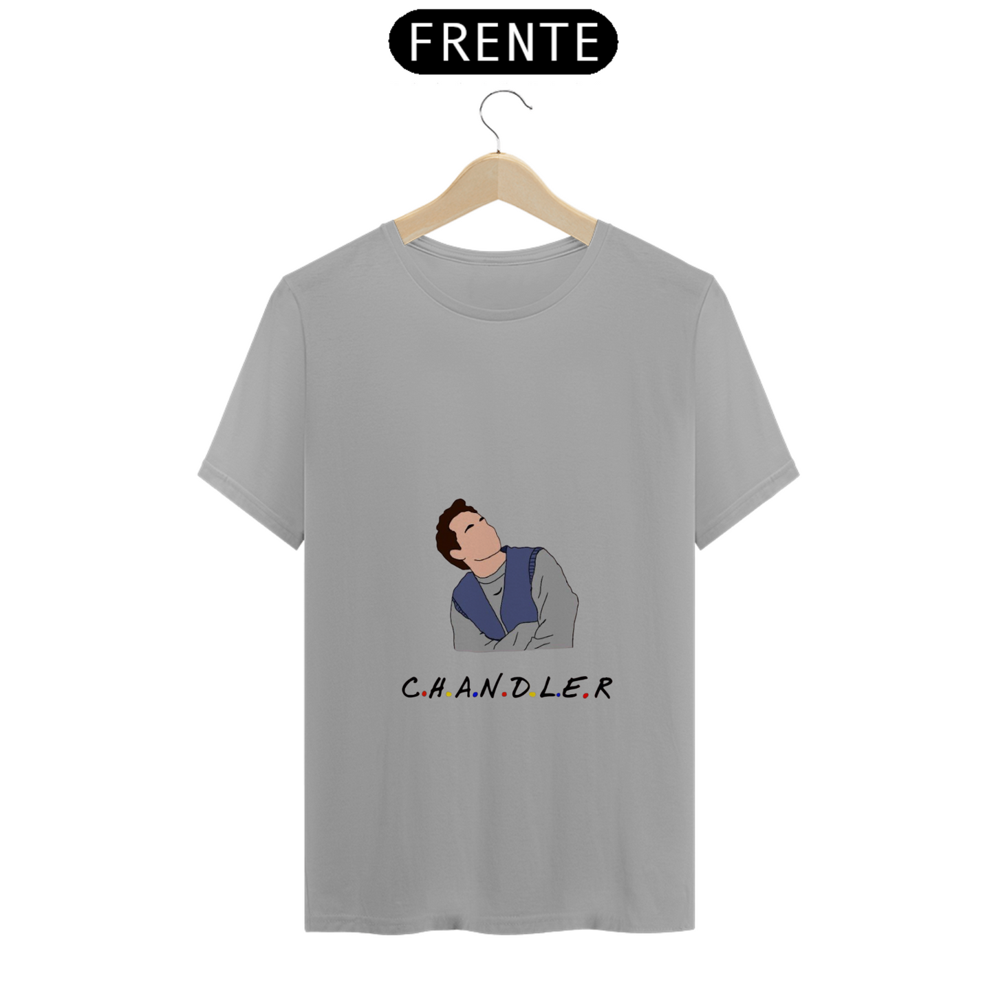 Camiseta Essencial Premium Unissex 100% Algodão. “Friends, Chandeler”