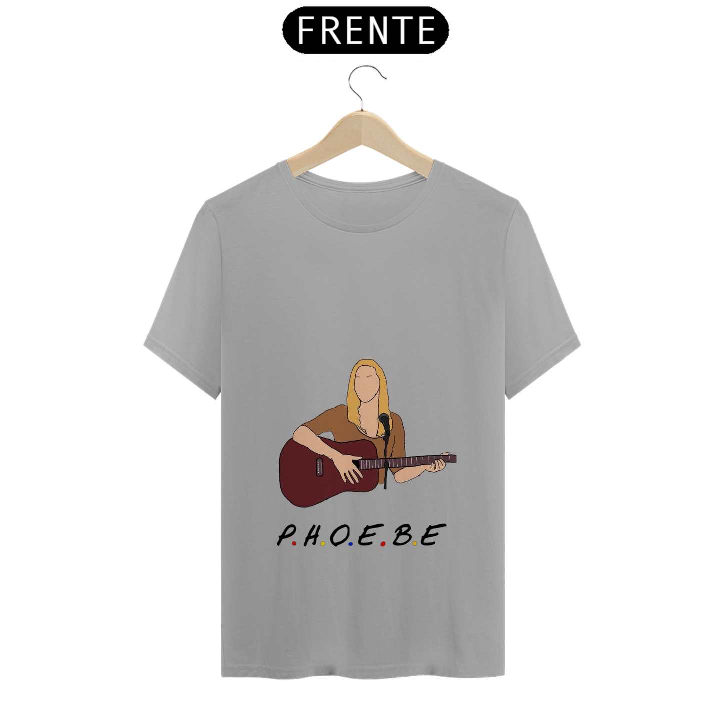 Camiseta Essencial Premium Unissex 100% Algodão. “Friends, Phoebe”