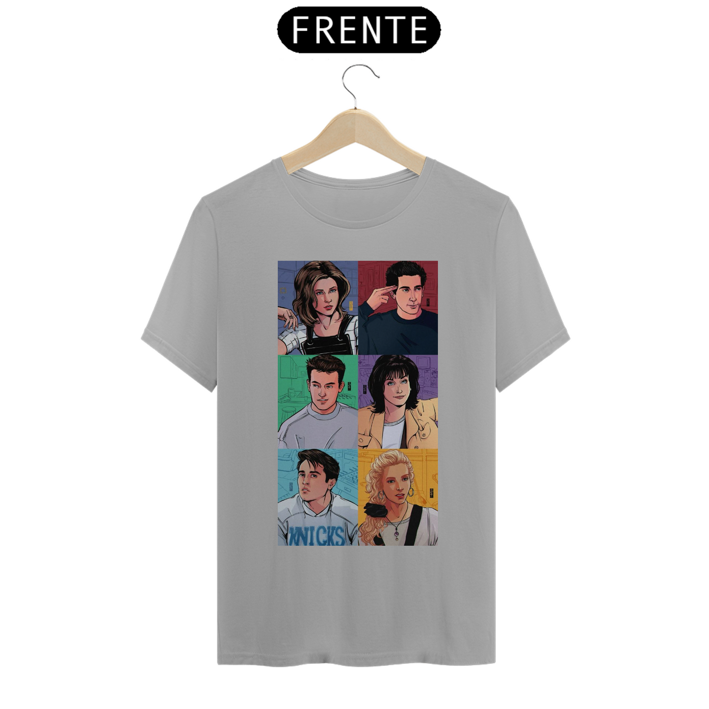 Camiseta Essencial Premium Unissex 100% Algodão. “Friends”