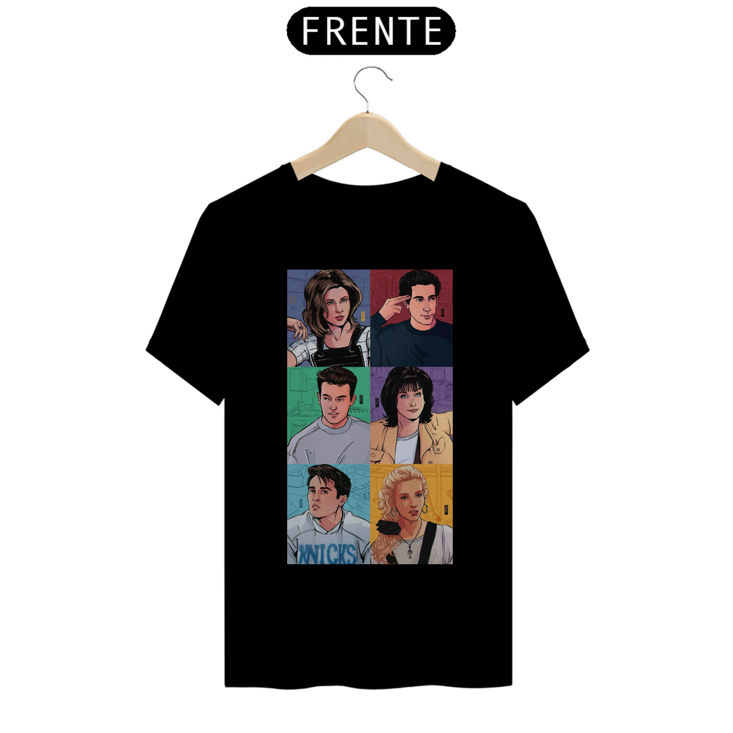 Camiseta Essencial Premium Unissex 100% Algodão. “Friends”