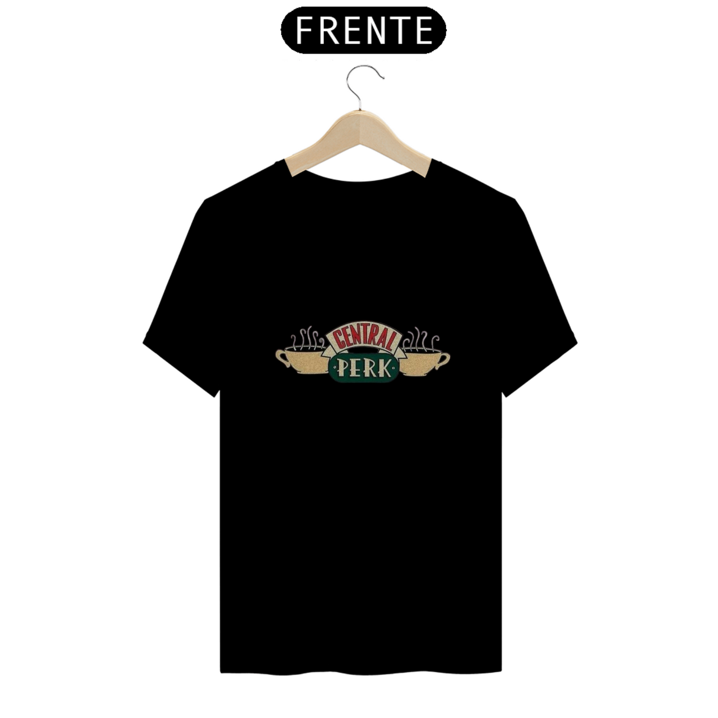 Camiseta Essencial Premium Unissex 100% Algodão. “Central Perk” Friends