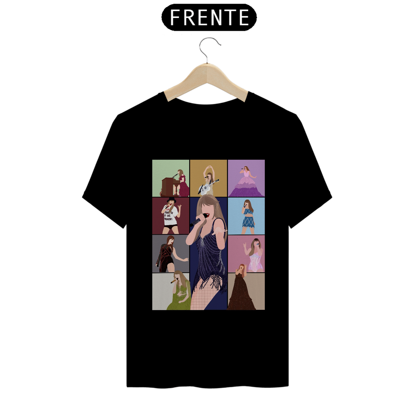 Camiseta Essencial Premium Unissex 100% Algodão. Taylor Swift