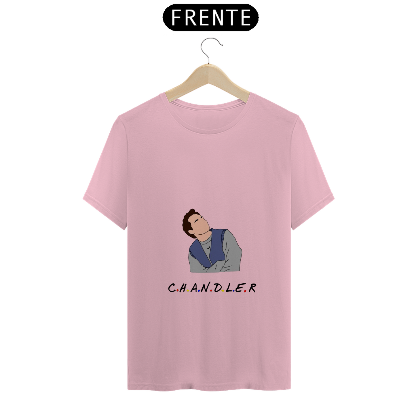 Camiseta Essencial Premium Unissex 100% Algodão. “Friends, Chandeler”