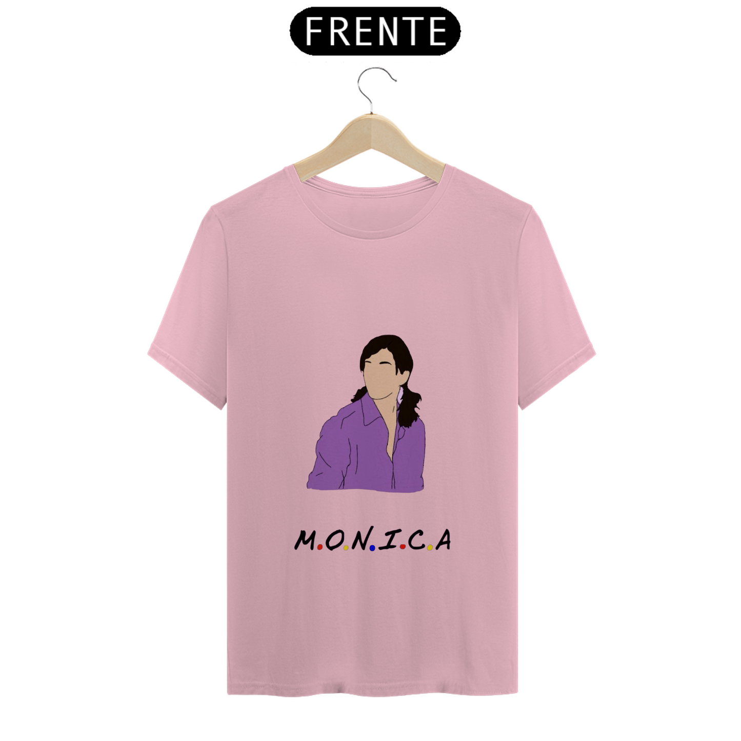 Camiseta Essencial Premium Unissex 100% Algodão. “Friends, Mônica”