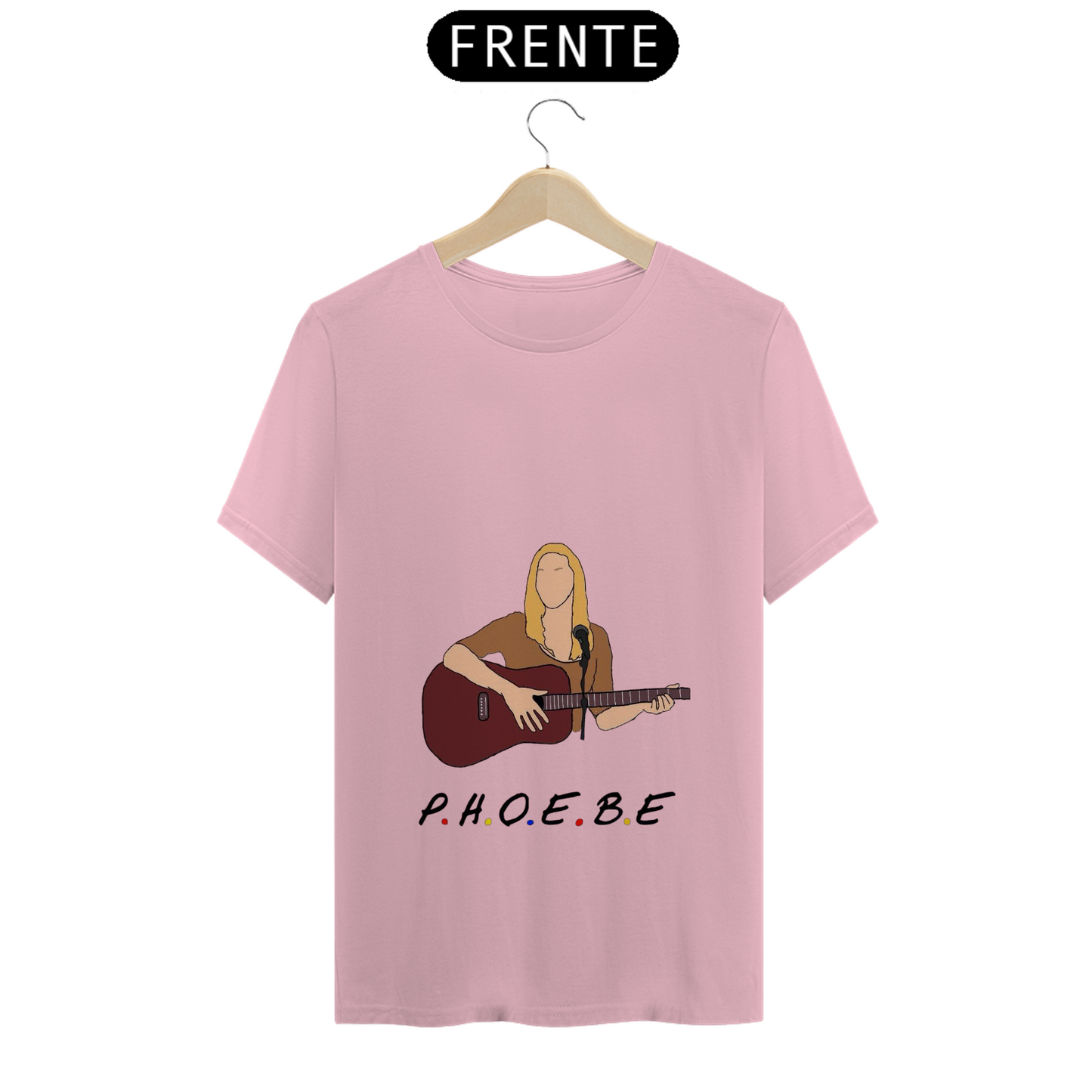 Camiseta Essencial Premium Unissex 100% Algodão. “Friends, Phoebe”