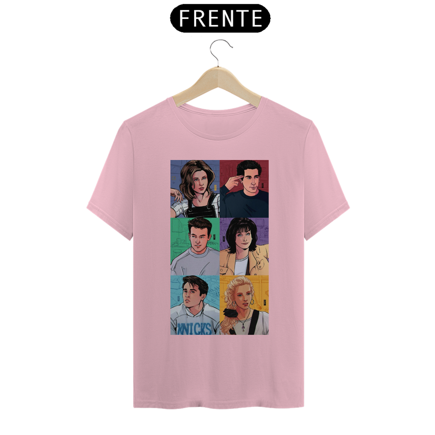 Camiseta Essencial Premium Unissex 100% Algodão. “Friends”