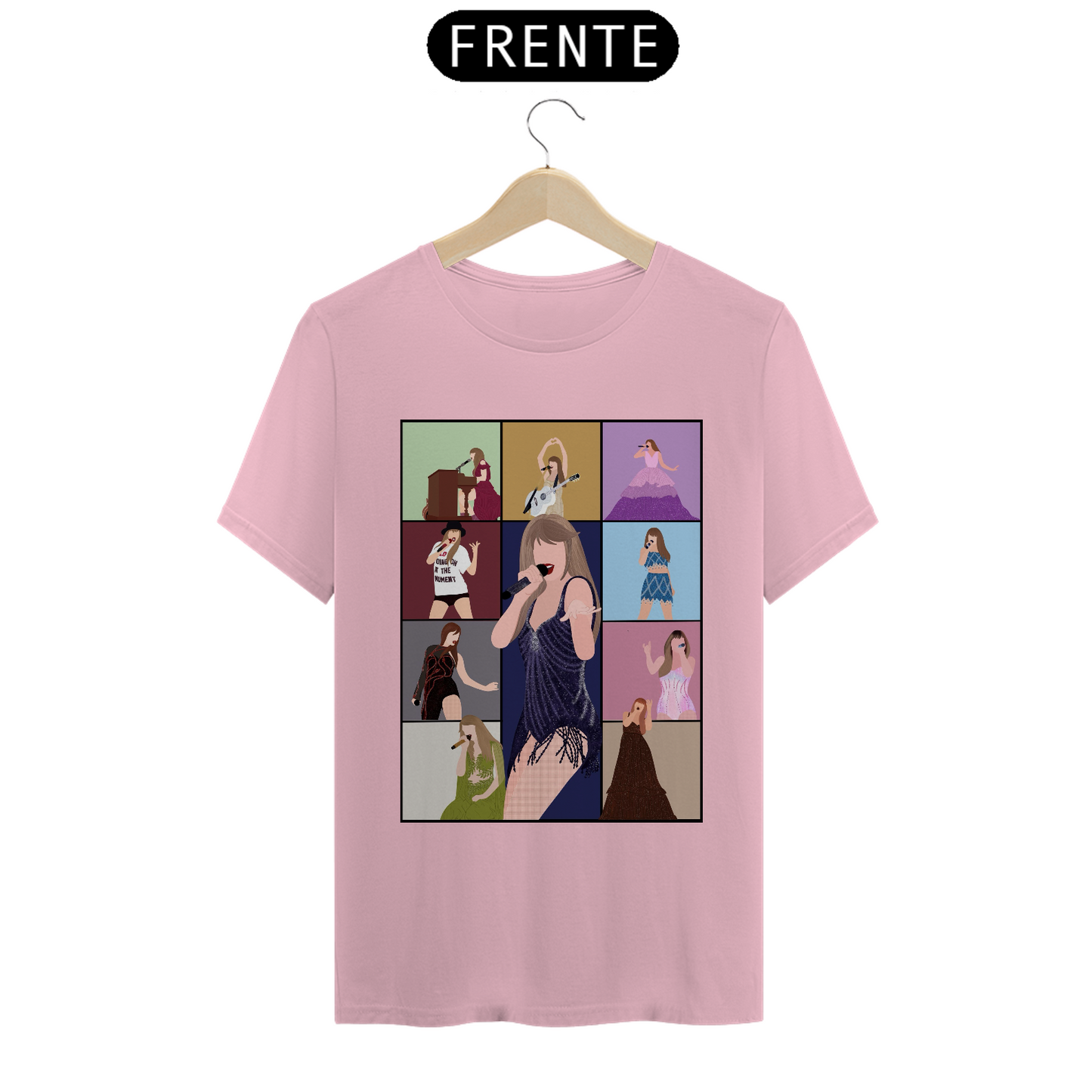 Camiseta Essencial Premium Unissex 100% Algodão. Taylor Swift