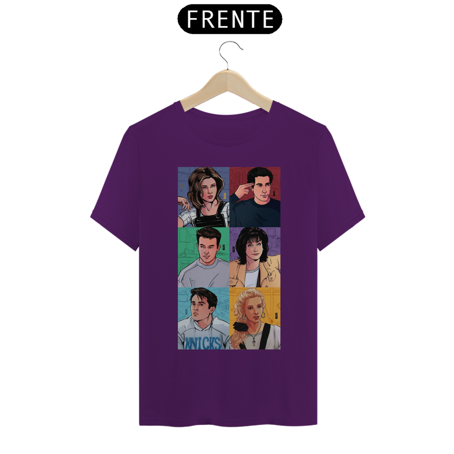 Camiseta Essencial Premium Unissex 100% Algodão. “Friends”