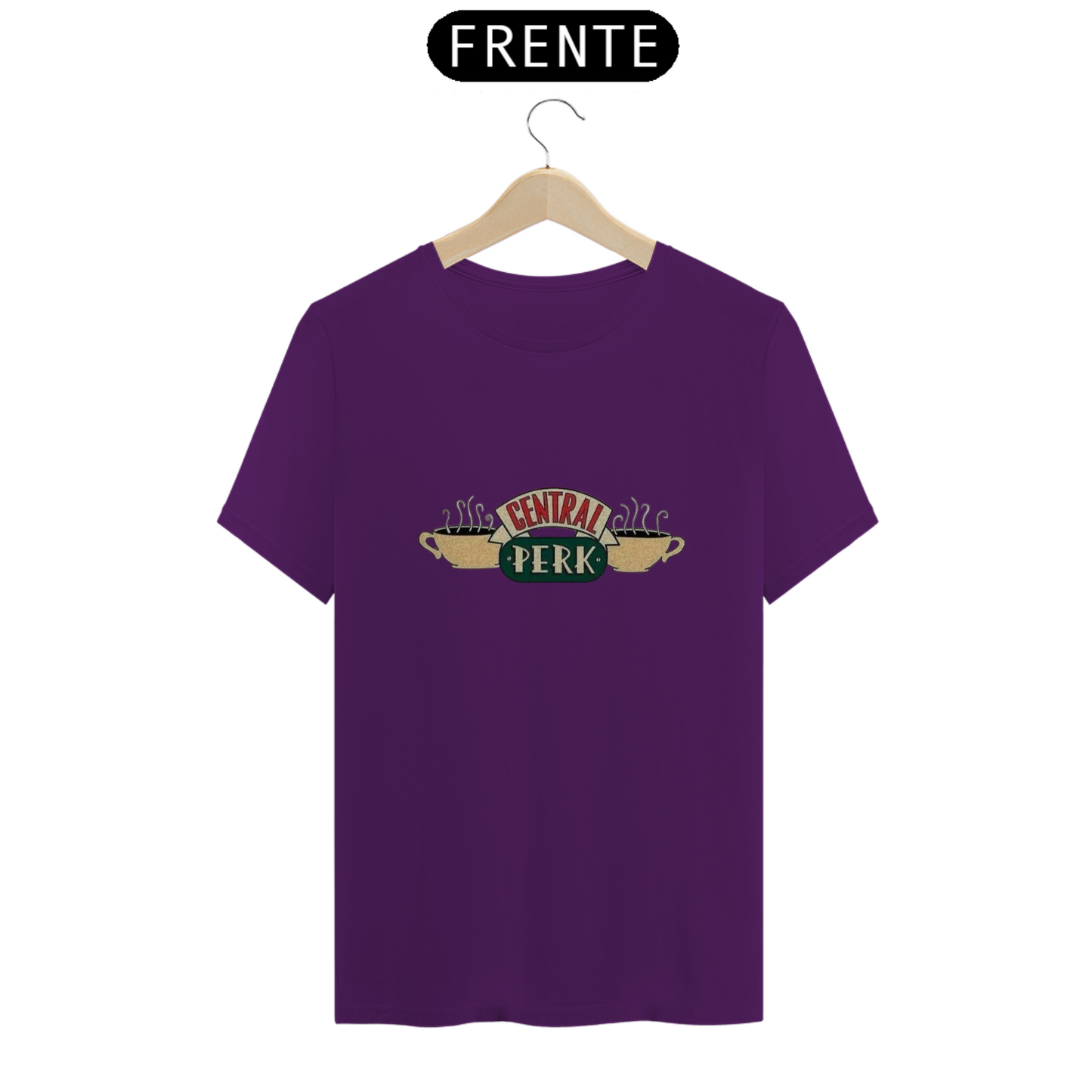 Camiseta Essencial Premium Unissex 100% Algodão. “Central Perk” Friends